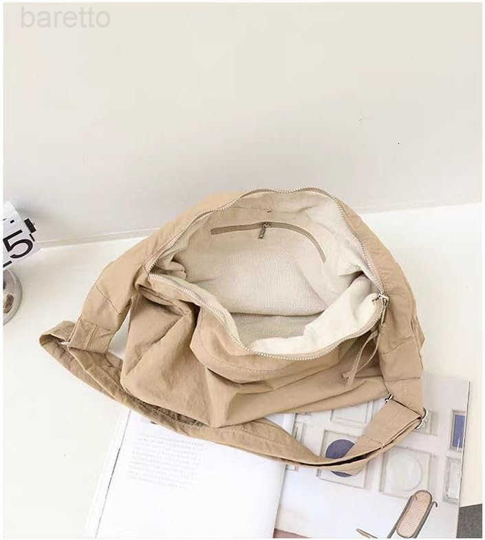 Nylon Crescent Crossbody Bag for Women Men Casual Tote Handbag M250903