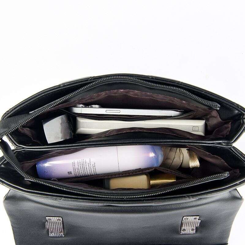 Cross Border Autumn And Winter New Fashion Bags Urban Simple Hand Held Messenger Rhombus Soft Leather Women's Bag