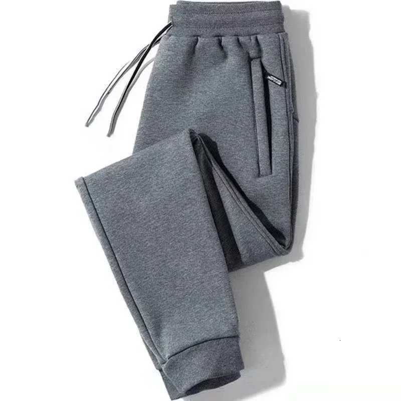 2025 New Men Loose Sweatpants Casual Elastic Drawstring Pants Male Elastic Waist Soft Casual Ankle Band Zipper Pockets TrousersXJ250904