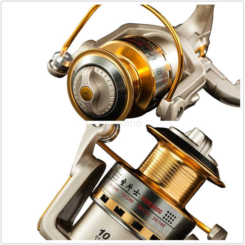 Spinning Fishing Reels for Saltwater Freshwater 1000 2000 3000 4000 5000 6000 Series Fishing Spool LeftRight Interchangeable Trout Carp Spinning Reel 