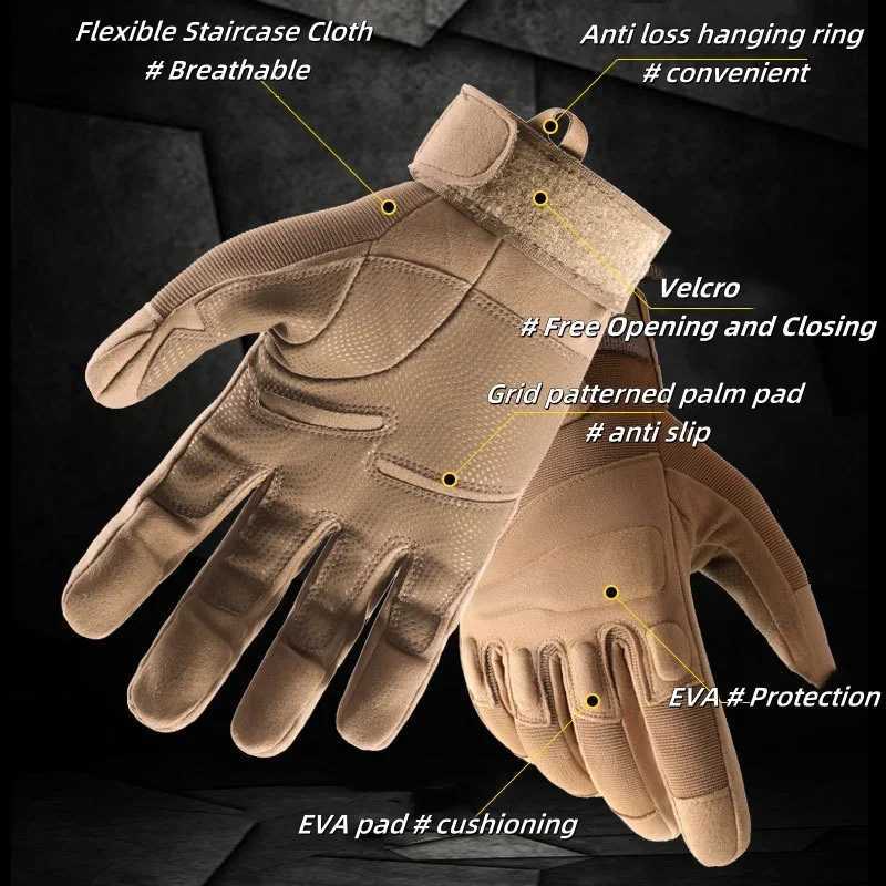 Touch Screen AntiSkid Full Finger Tactical Gloves For Men And Women Driving Riding Hunting Motorcyc Climbing Tactical GlovesXJ250904