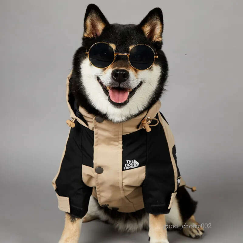 Lanjia- Raincoat Windproof Waterproof Dog Outdoor Jacket With Zipper Closure Adjustable Hood, Lightweight, Comfort Coat For Small Medium And Large Dog