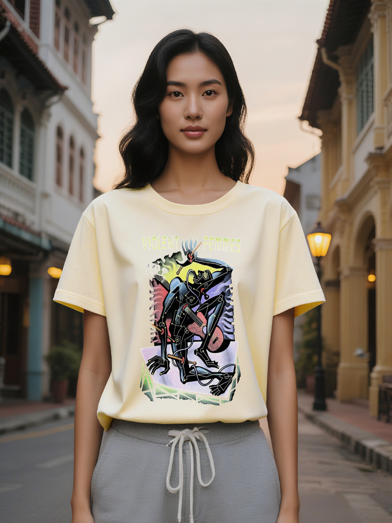 Large XL Funny Fashion Summer Short Sleeve T-Shirt with Retro Black Humor A Great Gift for Lady Plus Size 80027