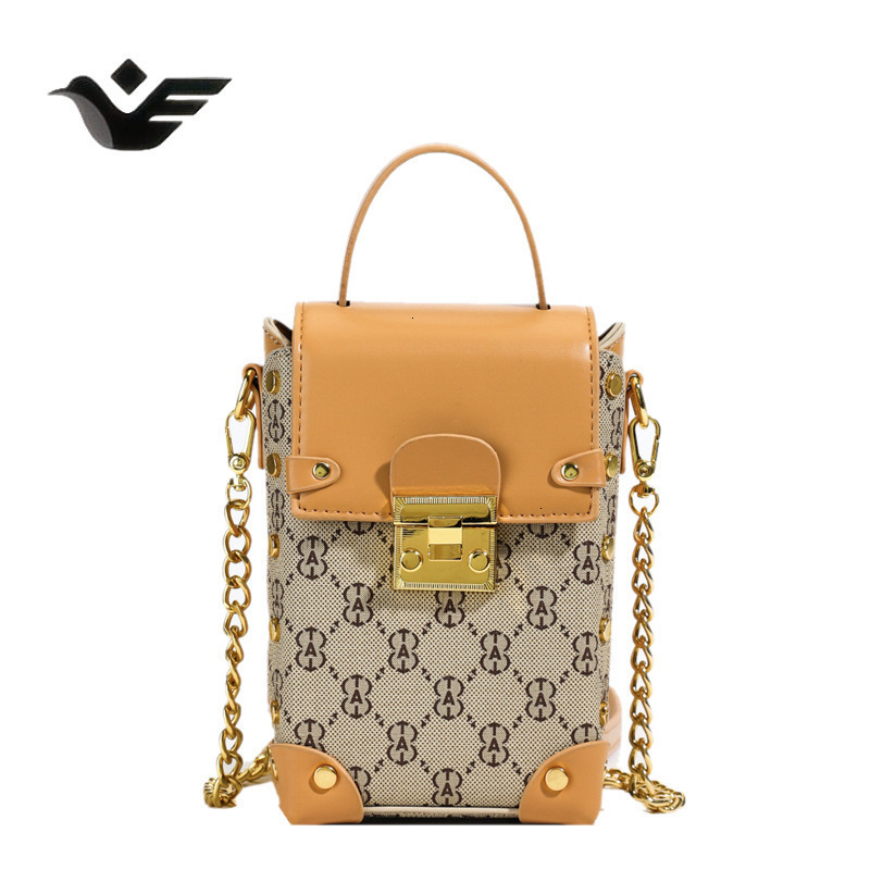 Feiyan Free Shipping New Designer Bag Luxury Shopping Bag Retro Small Bucket Exquisite Compact Handbag Niche Versatile Printed Light Luxury Crossbody 