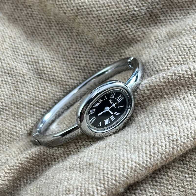 Simple Oval Wen Quartz Watch Luxury Ran Numerals Reloj Vintage Clock Ladies Stainless Steel Orologio Gold Sliver Wristwatch X250904