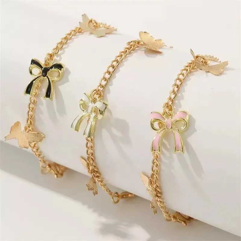 3PC Retro Fashionable And Sweet Bow is a ladies Bracelet That Can De Worn Alone or Stacked Lt is Suitable For Wearing At Banq W250904