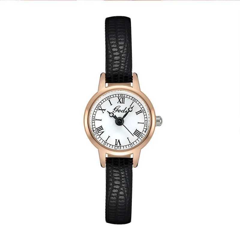 Wens Watch Retro Small Girl Student Watches Niche High End Leather Strap Waterproof Ladies Fashion Quartz Wristwatches Gift X250904