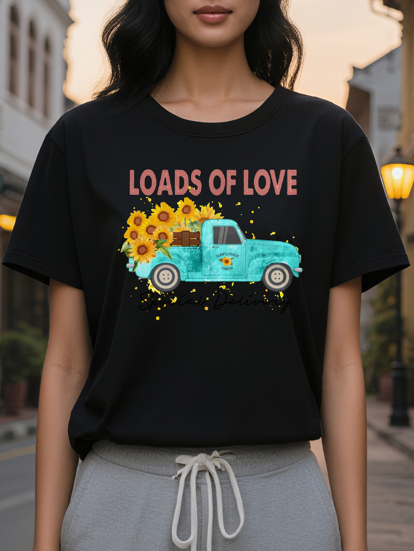 Women Cuff Sweater Day Special Loading Love Pattern Pullover White Jacket Suitable for Valentine s