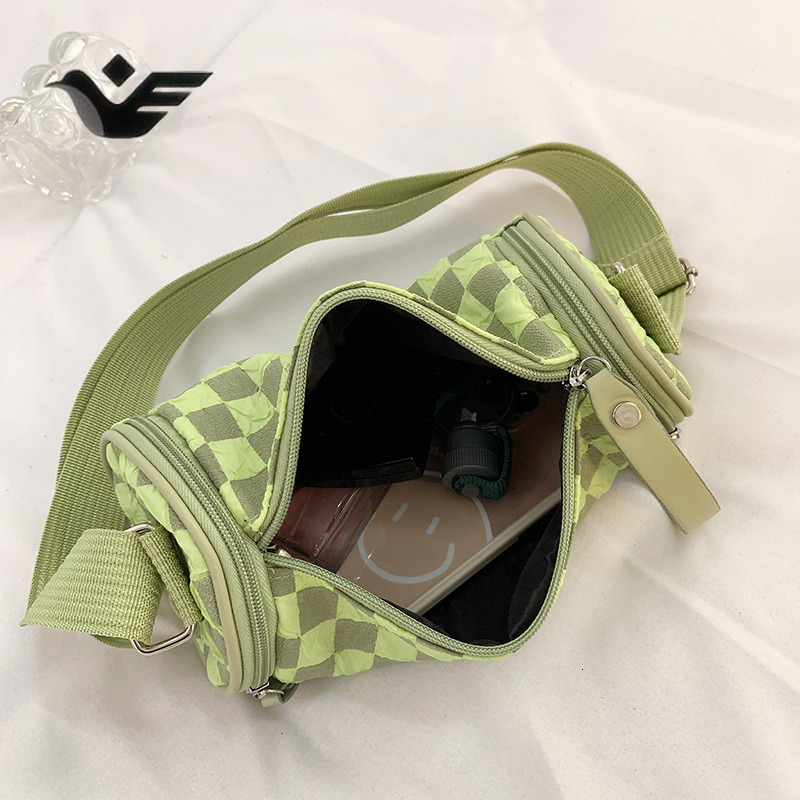 Feiyan Free Shipping New Designer Bag Luxury Shopping Bag Women's Single Shoulder Bag Trendy Fashion Crossbody Phone Bag Checkerboard Wide Strap 