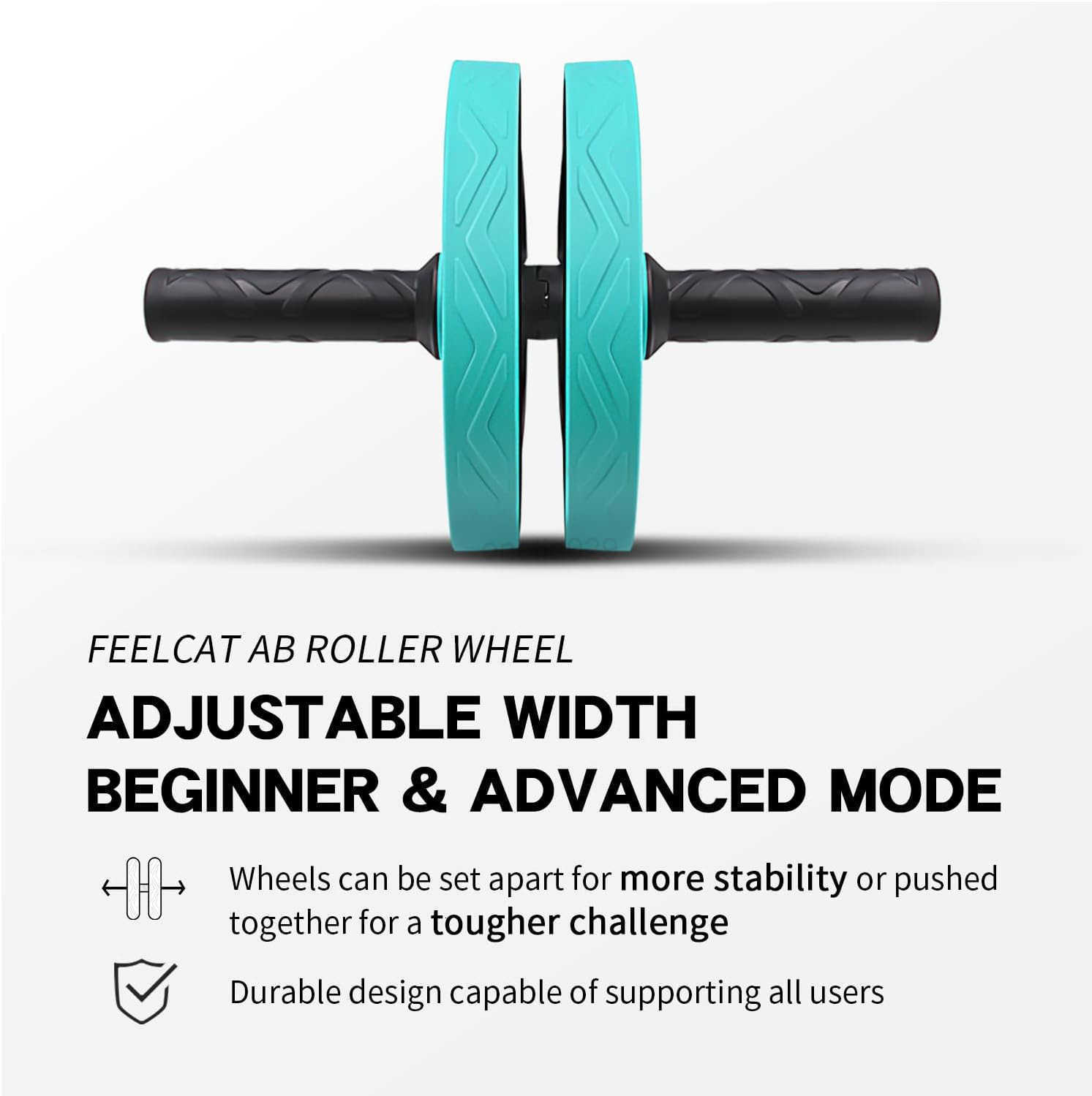 Ab roller wheel abdominal exercise core workout weight loss no noise easy to assembling light weight perfect home gym equipment for men women W250904