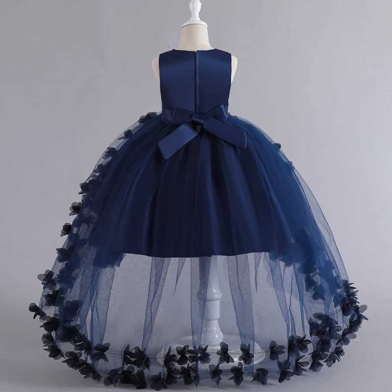 Kids for Girls 3 to 12 years old Formal Evening Trailing Dress Sleeveless Princess Fluffy Cake Dinner Performance Z250904