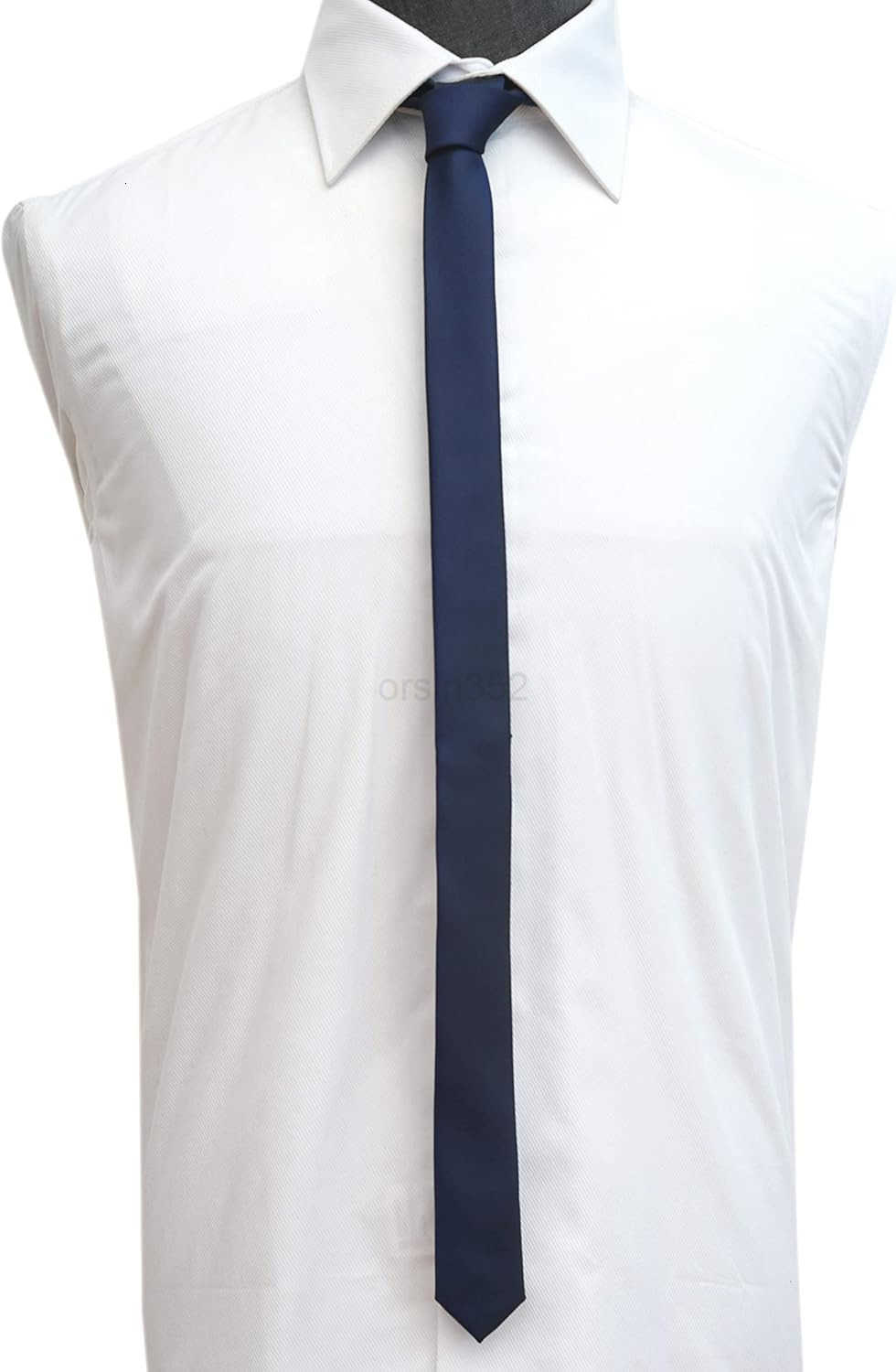 Ties for Men Solid Slim Retro Ties Basic Colors Ultra Thin Ties Pack of 4 or 2W250904