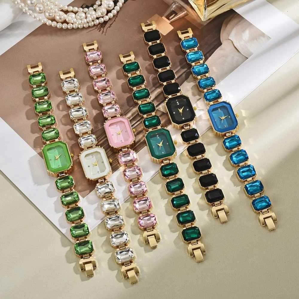 Wen Square Watch Luxury Stainless Steel Water Diamond Quartz Movement Fashion Bracelet Clock Rose Gold Ladies Watches X250904