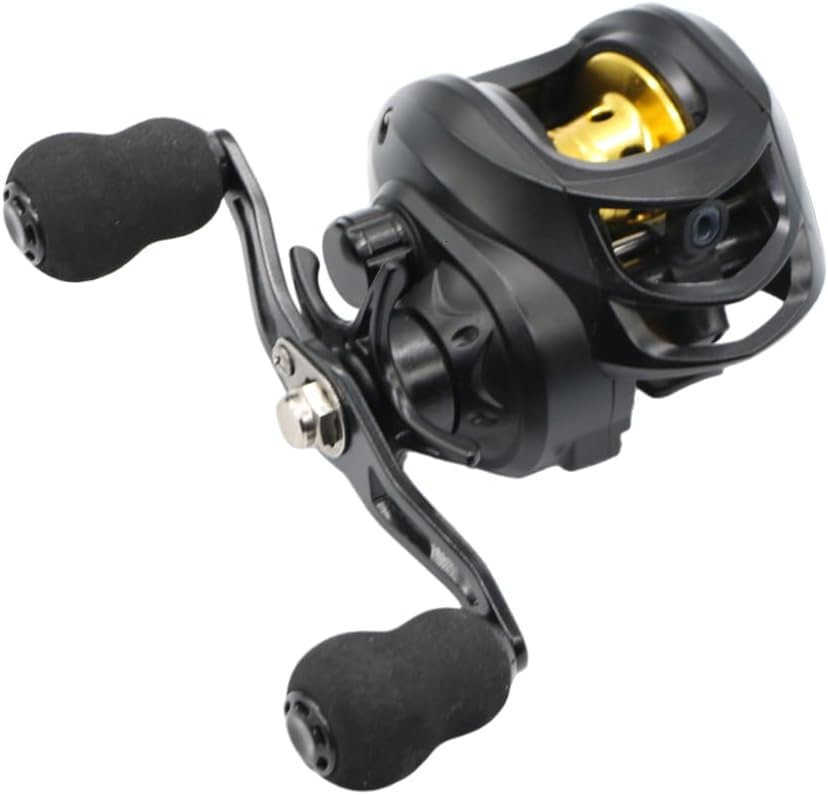 Baitcasting Fishing Reel Lightweight Aluminum Spool Fishing Reel176Lbs Max Drag Magnetic Braking System 721 HighSpeed Gear Ratio Saltwater Freshwat W2