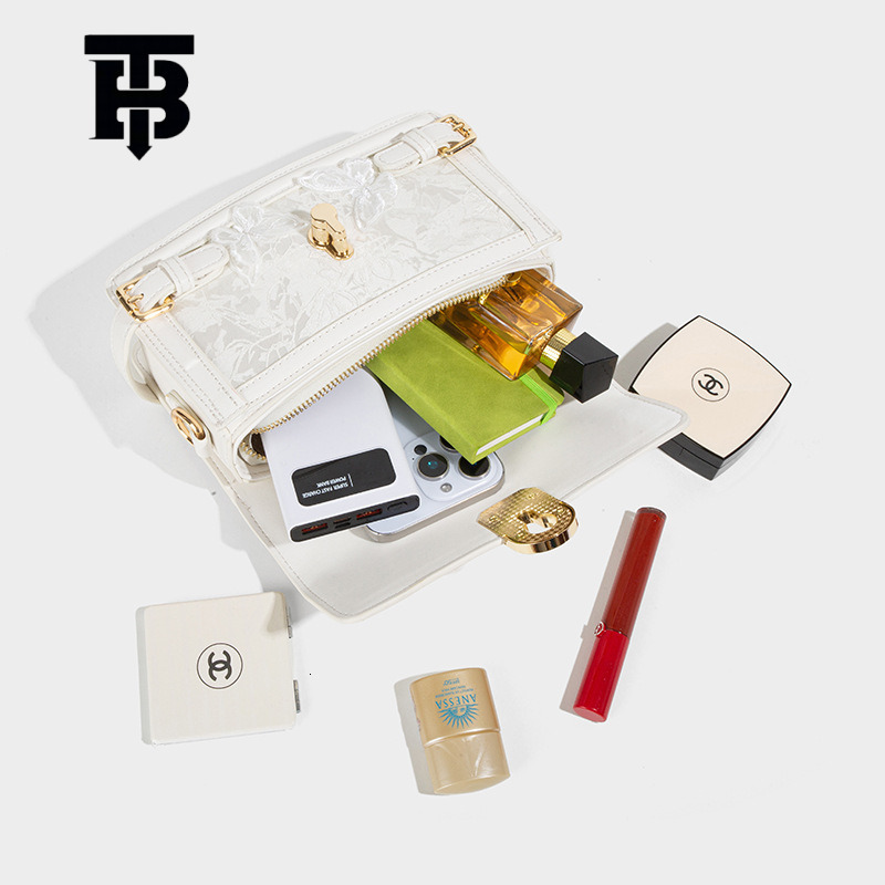 Designer s bag TB BHULAMTE Fairy Lace Box Bag 2025 Fashion New High-end Butterfly Embroidery Small Square Bag Trendy Commuter Women's Bag