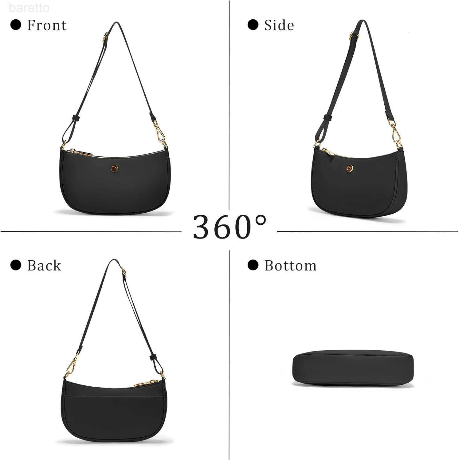 Shoulder Bag for Women Handbags with Adjustable Strap Underarm Purse Mini Clutch Purses Trendy Crescent Bags 1L M250904