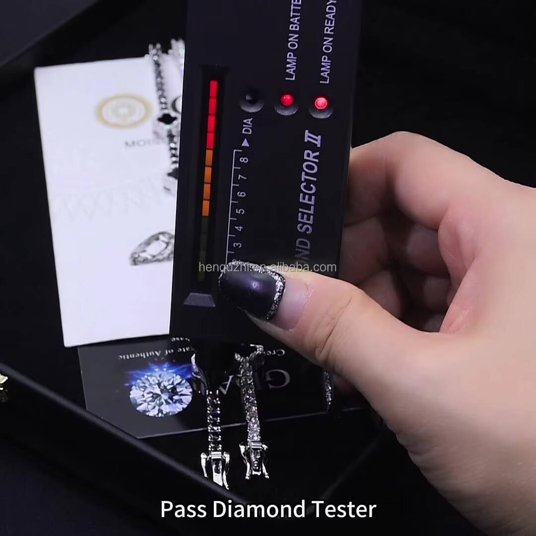 Wholesale Price 3MM 925 Sterling Silver Tennis Bracelet VVS Diamond Moissanite Lucky Clover Elegant 3D Design