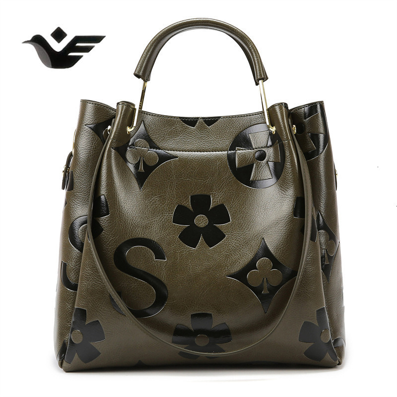 Feiyan Free Shipping New Designer Bag Luxury Shopping Bag Bucket Bag Large Capacity High-end Feel Women's Bag Retro Embossed Women's Bag Cro