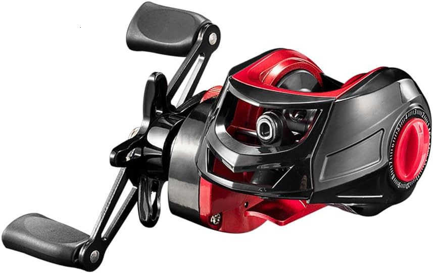 Baitcasting Fishing Reel Lightweight Aluminum Spool Fishing Reel 176Lbs Max Drag Magnetic Braking System 721 HighSpeed Gear Ratio Saltwater Freshwat W