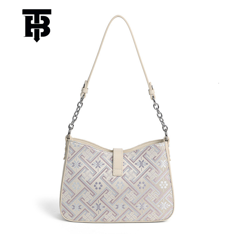 TB BHULAMTE Designer S Bag 2025 Summer New Ethnic Style High-end Single Shoulder Underarm Bag National Style Light Luxury Versatile Single Shoulder Cr