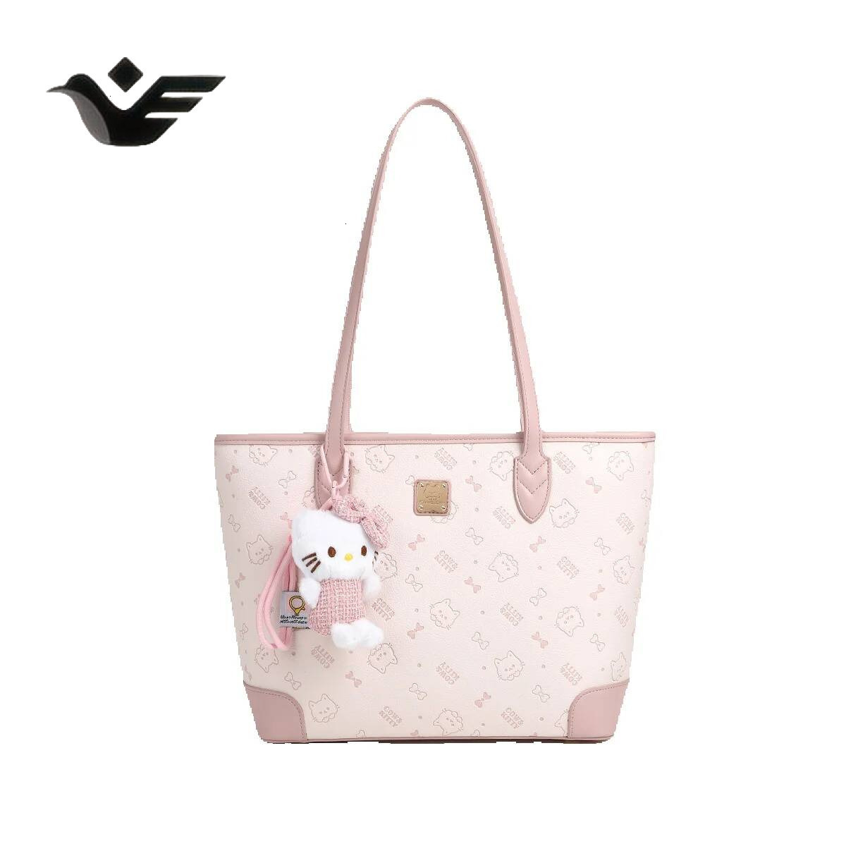 Feiyan Free Shipping New Designer Bag Luxury Shopping Bag 2025 New Cute Cartoon Print Large Capacity Commuter Student Shoulder Tote Bag For Girls