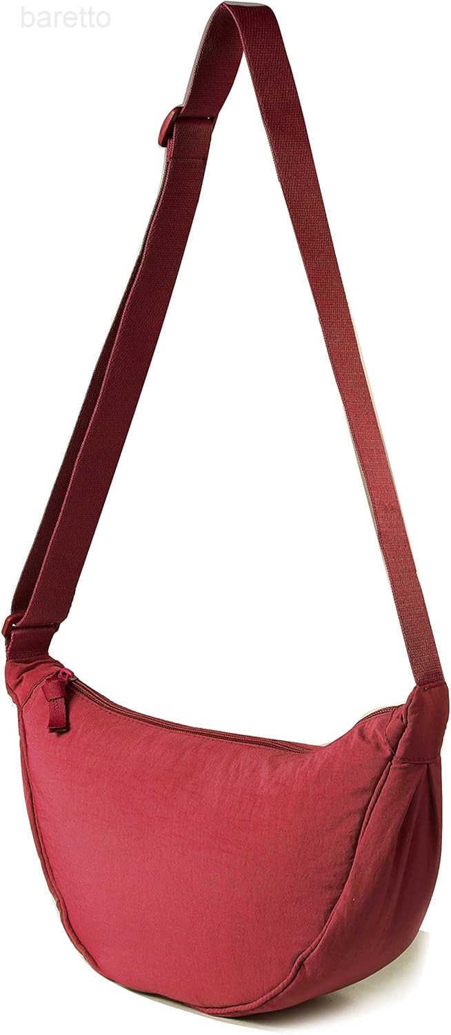 Nylon Crescent Crossbody Bag for Women Men Fanny Pack Crossbody Bag Dumpling Lightweight Travel Sling Bag M250903