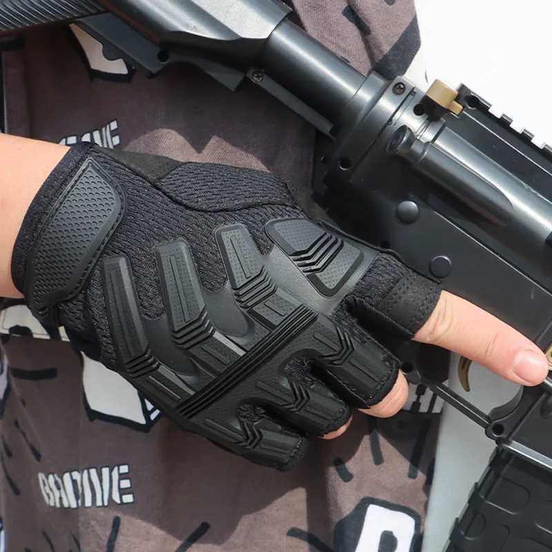 Outdoor tactical halffinger gloves rock climbing sports motorcyc riding protection labor protection work tool gloves menXJ250904