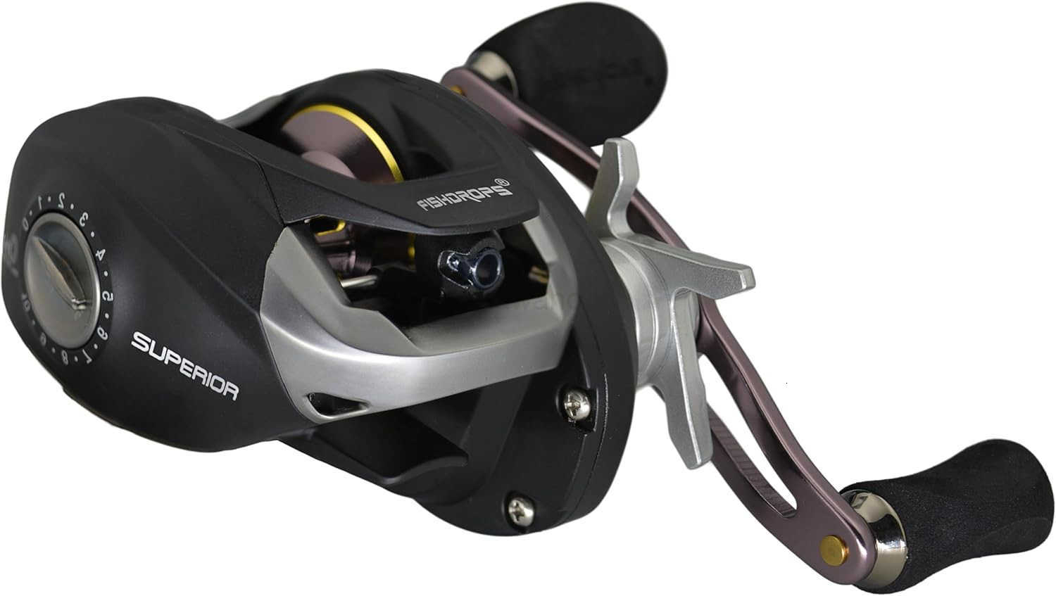 Baitcaster Reels 111 Shielded Stainless Steel Ball Bearings Baitcasting Reel175LB Drag with Magnetic Braking System High Speed 721 Gear Ratio Fishing 