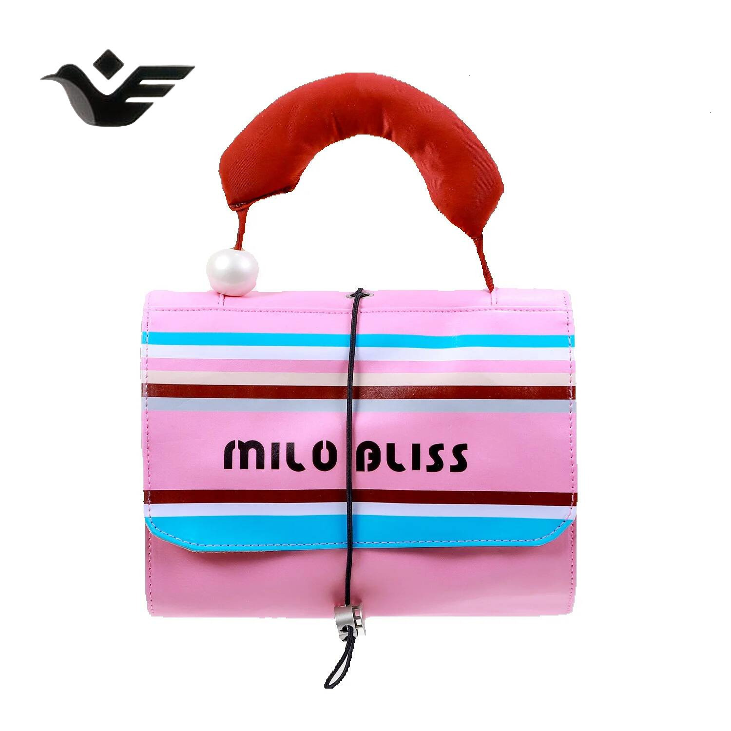 Feiyan Free Shipping New Designer Bag Luxury Shopping Bag Handheld Color-block Makeup Bag Capacity PU Leather Cosmetic Organizer Travel Storage Toilet