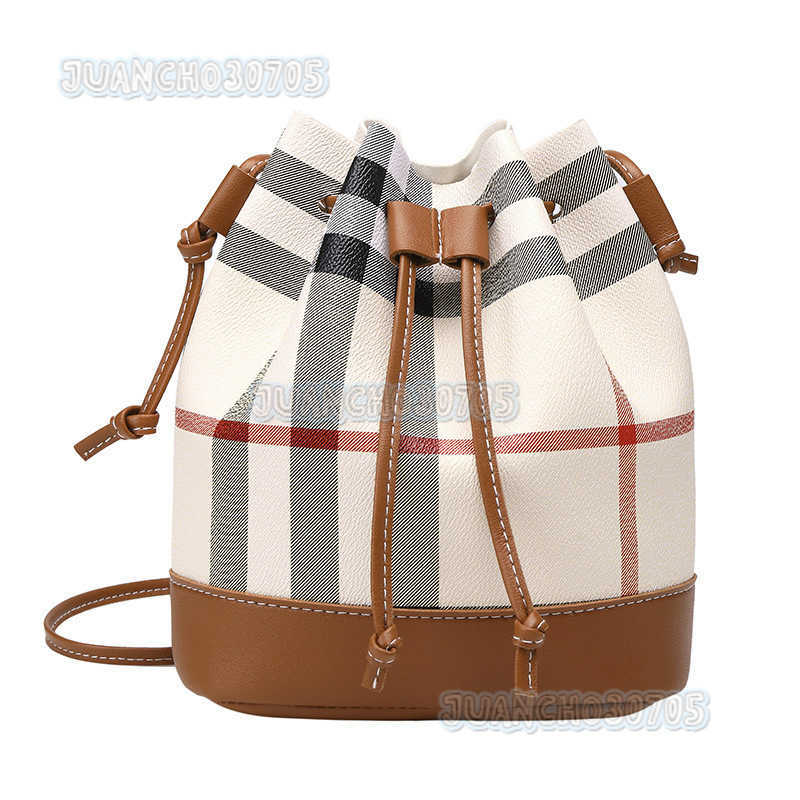 Womens Bag Plaid Bucket Bag 2022 New Mini Shoulder Crossbody Bag Simple Versatile H250904
