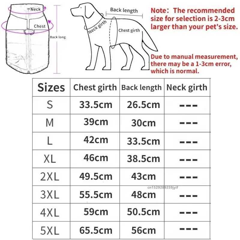 Winter Pet Dog Clothes Warm Big Dog Coat Puppy Clothing Waterproof Pet Vest et For Small Medium Large Dogs Golden Retriever W250904