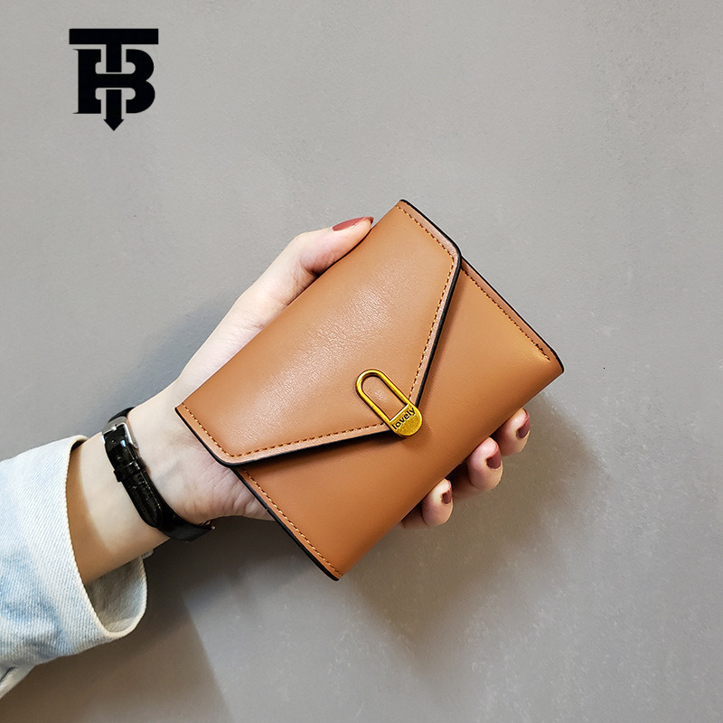 TB BHULAMTE Ins New Love European And American Simple Women's Wallet Short Designer S Bag Style 70% Off Small Wallet Women's Coin Purse Card