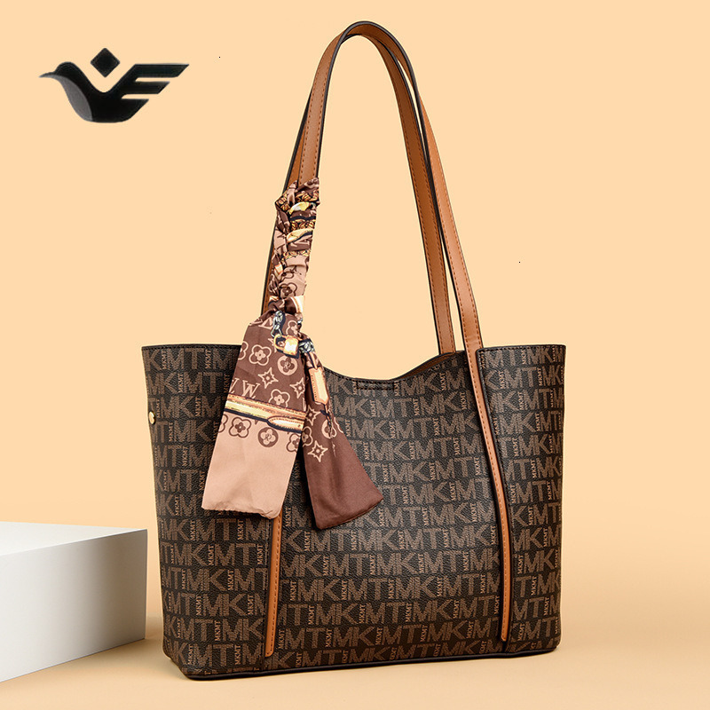 Feiyan Free Shipping New Designer Bag Luxury Shopping Bag Large Capacity Women's Tote Bag High-end Fashion Casual Commuter Shoulder Handbag Old F
