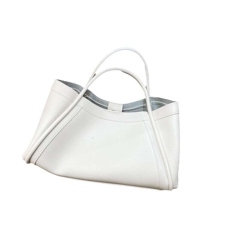 Large Capacity Casual Style Simple Niche Trend Versatile Lychee Texture Commuter Bag Single Shoulder Crossbody Handbag