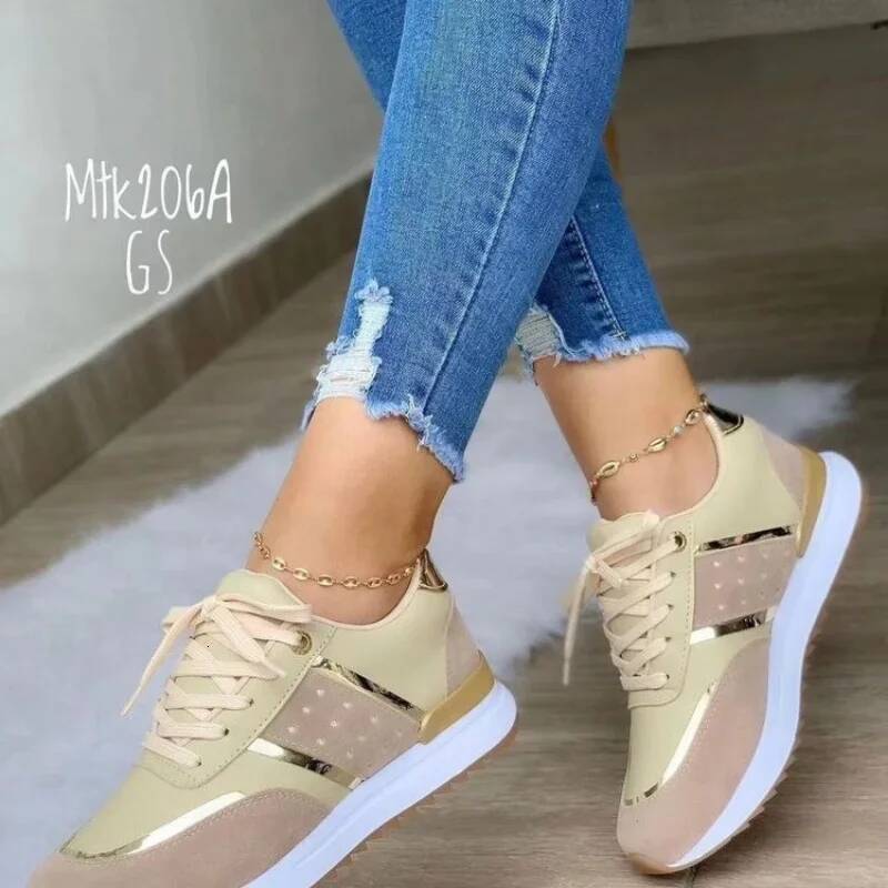 2023 Women Sneakers Platform Leather Patchwork Casual Sport Ladies Outdoor Running Vulcanized Shoes Zapatillas Mujer ddmysaturn
