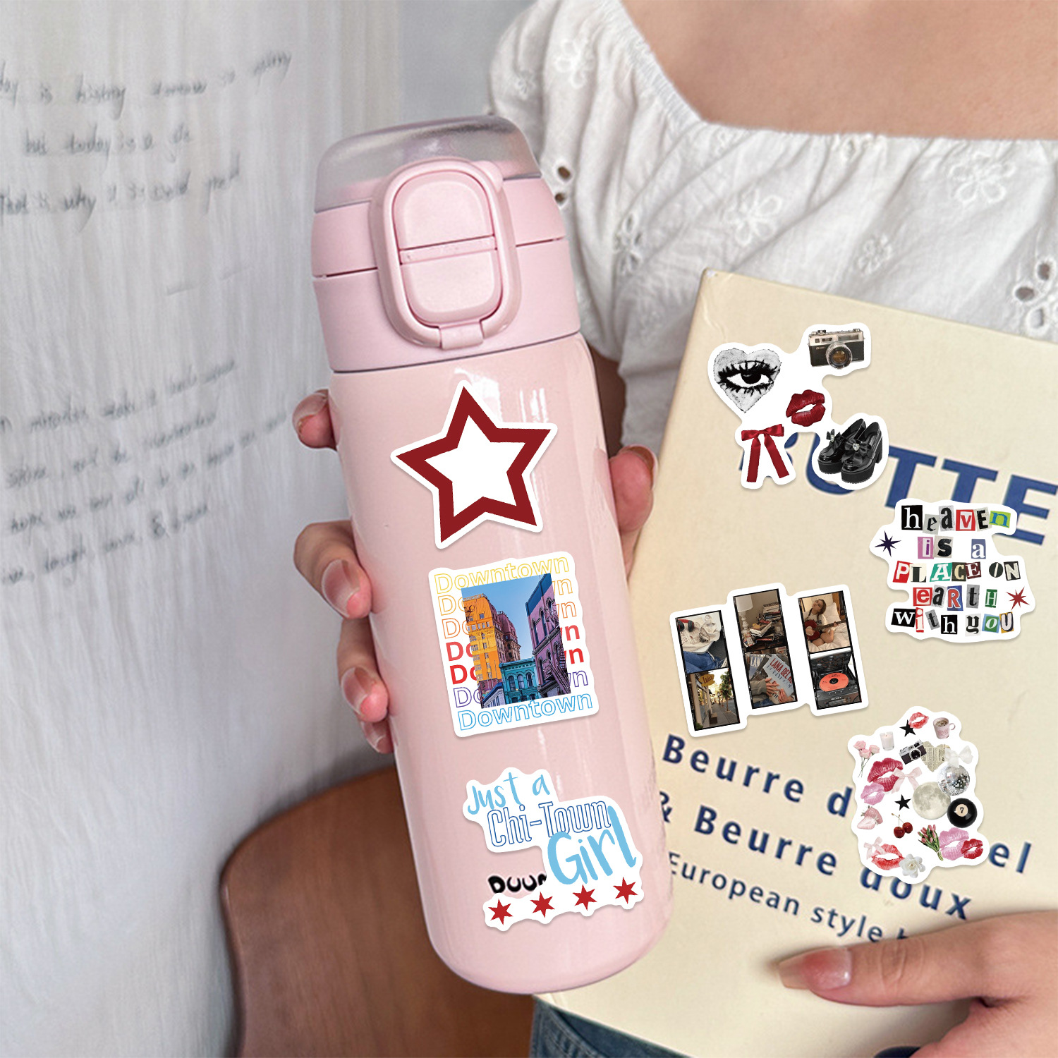 100pcs Y2K DIY Sticker Cute Decales for Graffiti Skateboard Snowboard Laptop Luggage Motorcycle Home Decoration Best Gifts for Kids