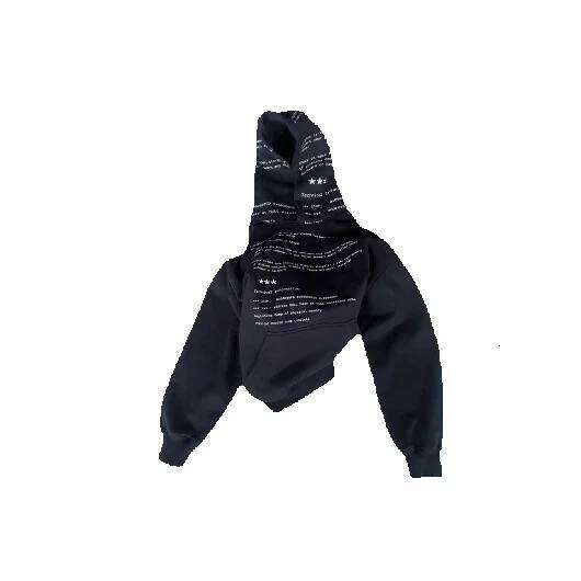 New Hoodie Long Hooded Printed Unisex Zipper Sweatshirt Jacket