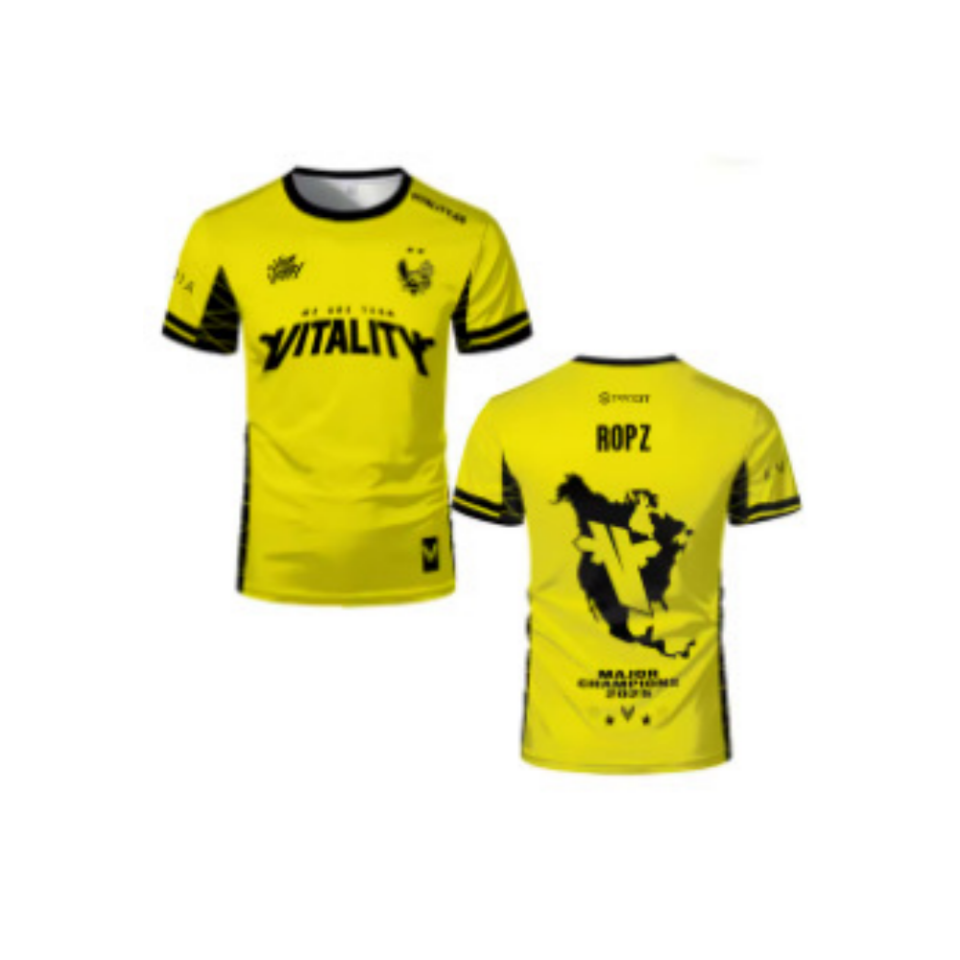 Fans Tops&Tees Vitality University CS2 Major 2025 Two Star Esports Team Uniform Men Fashion O-neck Design T-shirts Zyw0o Ropz Fans