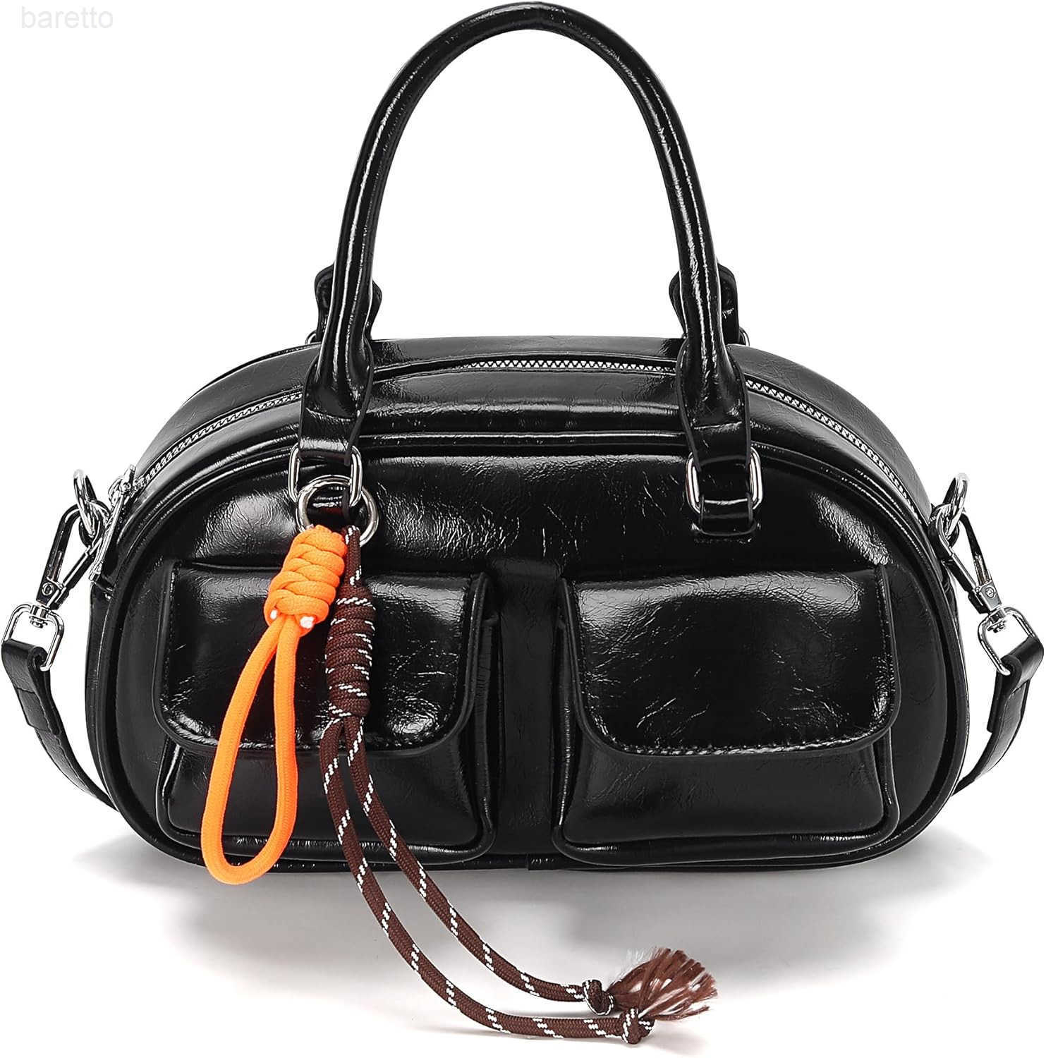 Crossbody Bags for Women Leather Barrel Bags Trendy Ladies Shoulder Bag Top Handle HandBag Satchel Bags for Women M250904