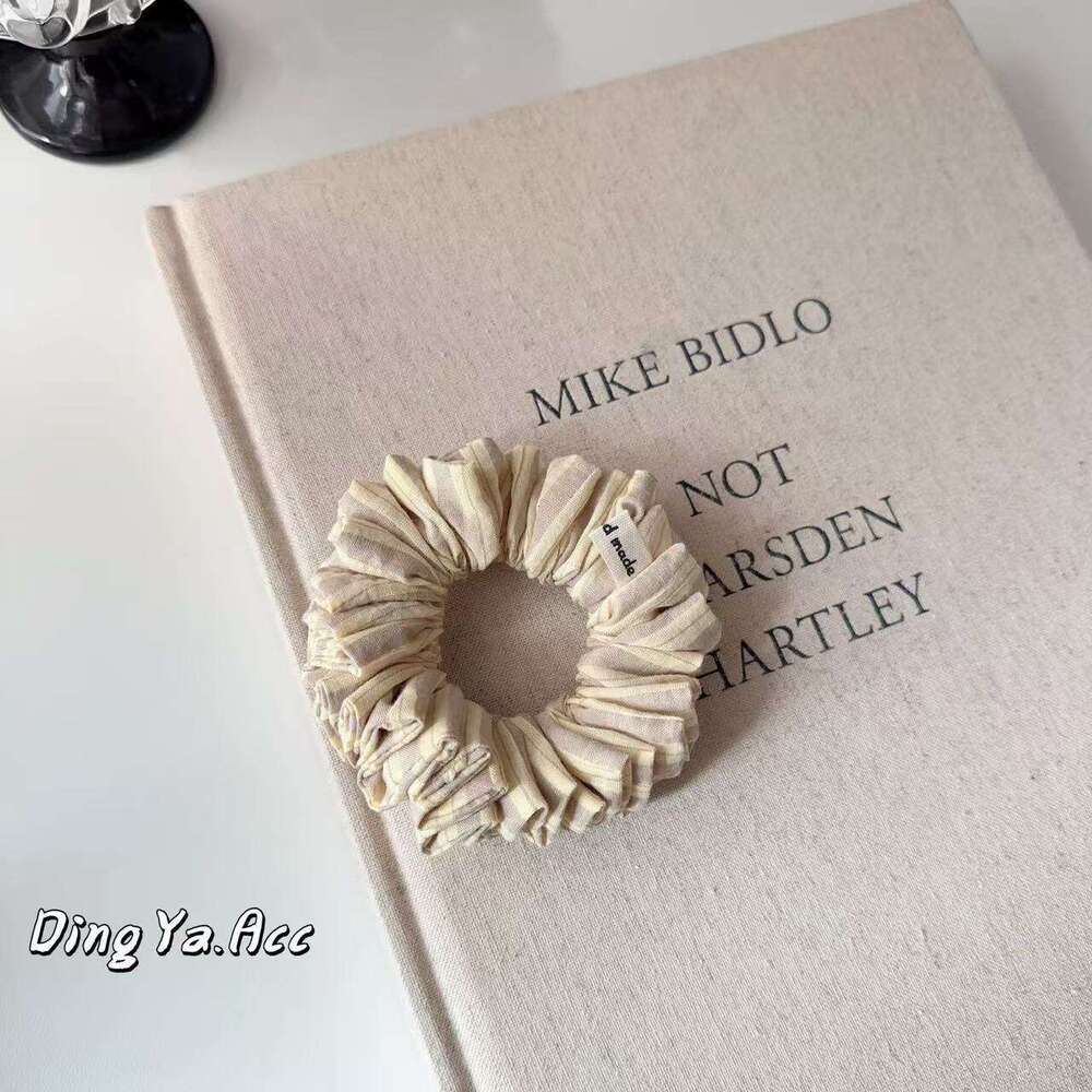 DH collections Korean - style Gorgeous Checked, Floral and Tweed - inspired Pleated Chunky Hair Ties