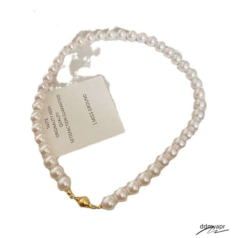 Elegant Multi Size Ddmyday Imitation Pearl Necklace Layered Beaded Chain Statement Jewelry For Women And Men Ddmyday