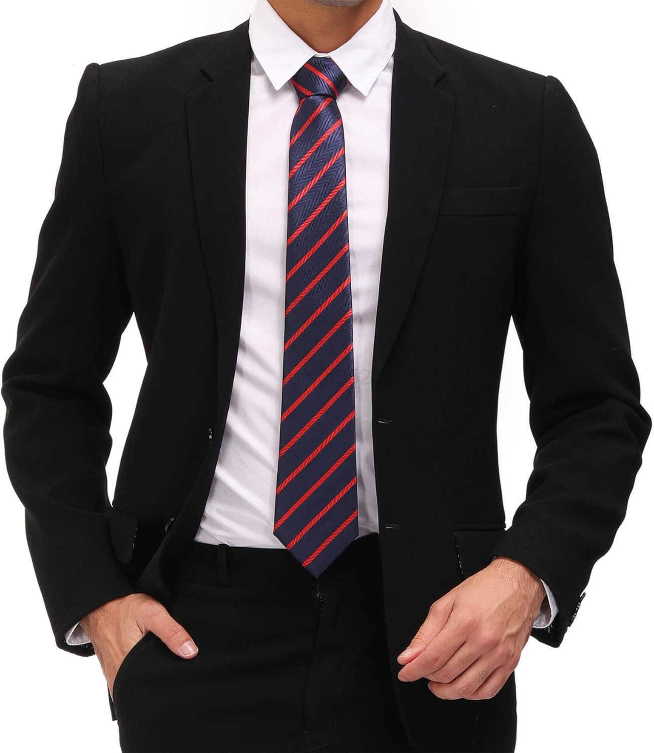 Mens Necktie Classic Silk Tie Woven Jacquard Neck Ties 6 PCSW250903