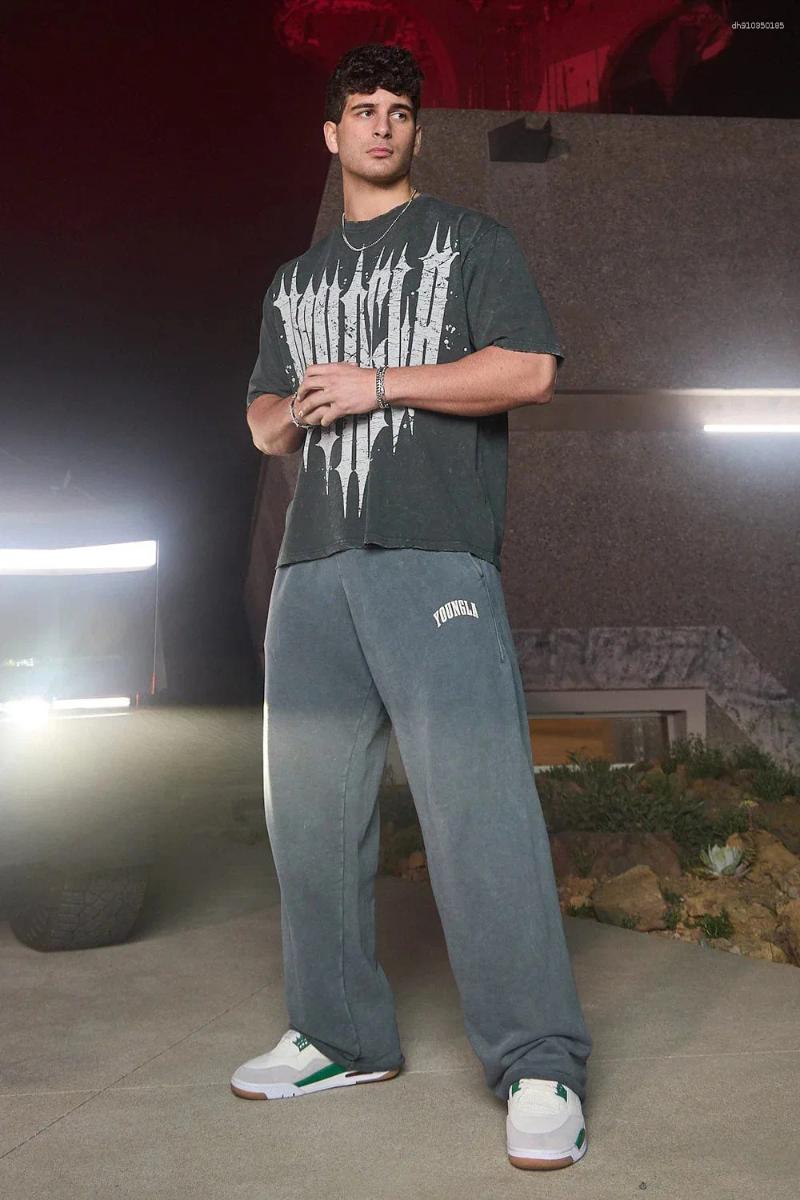 Men's Pants Sports Loose Straight Leg For Runners Fitness And Casual At The Gym