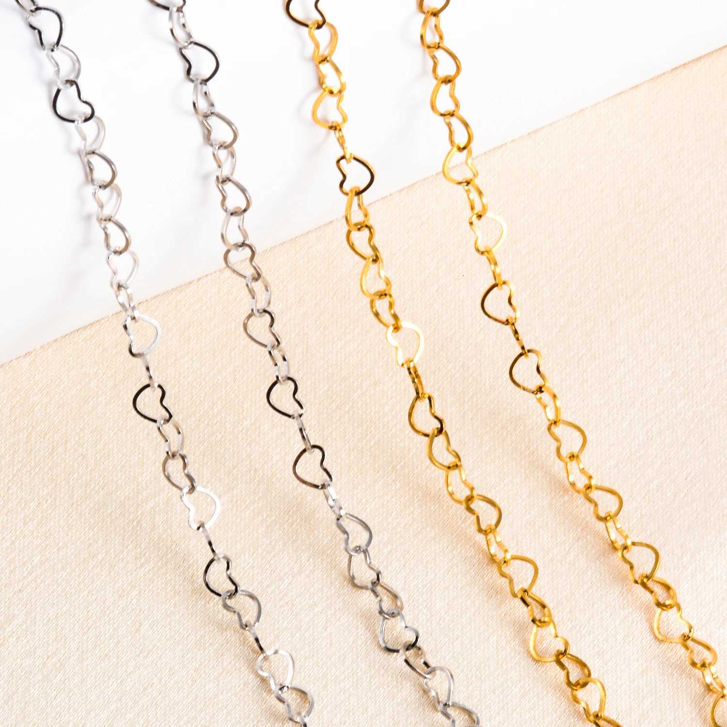 Hollow Stainl Steel Sweet Cute Statement Heart Chain Bracelet Anklet 3cm Extension for Girlfriend Women JewelryGiftXJ250904