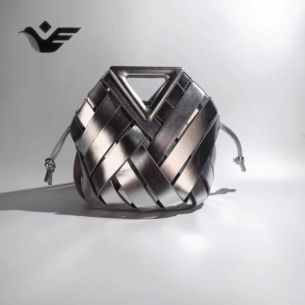 Feiyan Free Shipping New Designer Bag Luxury Shopping Bag Basket Triangle Magnetic Buckle Woven Hollow Women's Handbag Tote Shoulder Crossbody Ba