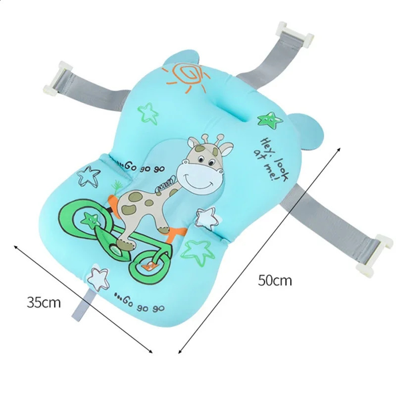 Baby Shower Bath Tub Pad NonSlip Bathtub Seat Support Mat born Safety Security Cushion Foldable Soft Pillow w250904