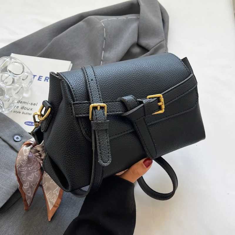 Womens Small PU Leather Shoulder Bags 2025 Fashion Designer Trend Ribbon Handbags and Purses High Quality Crossbody Bag Z250903