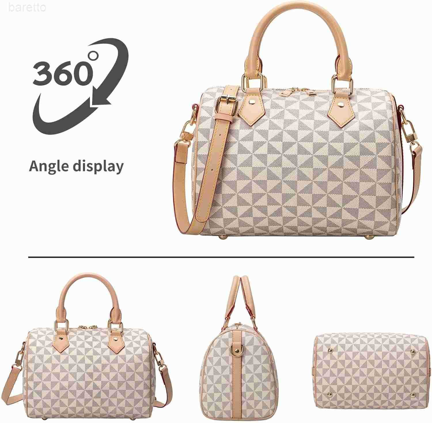 Handbags for Women Faux Leather Purse Large Handle Satchel Bags Shoulder Bag PU Bag M250903