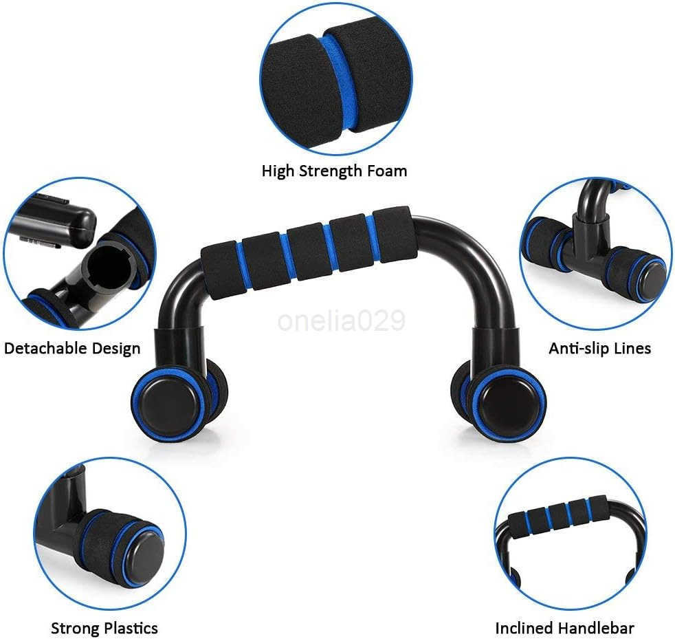 TOMSHOO AB Wheel Roller Kit with PushUp Bar Knee Mat Jump Rope and Hand Gripper Home Gym Workout for Men Women Core Strength Abdominal Exercis W250904