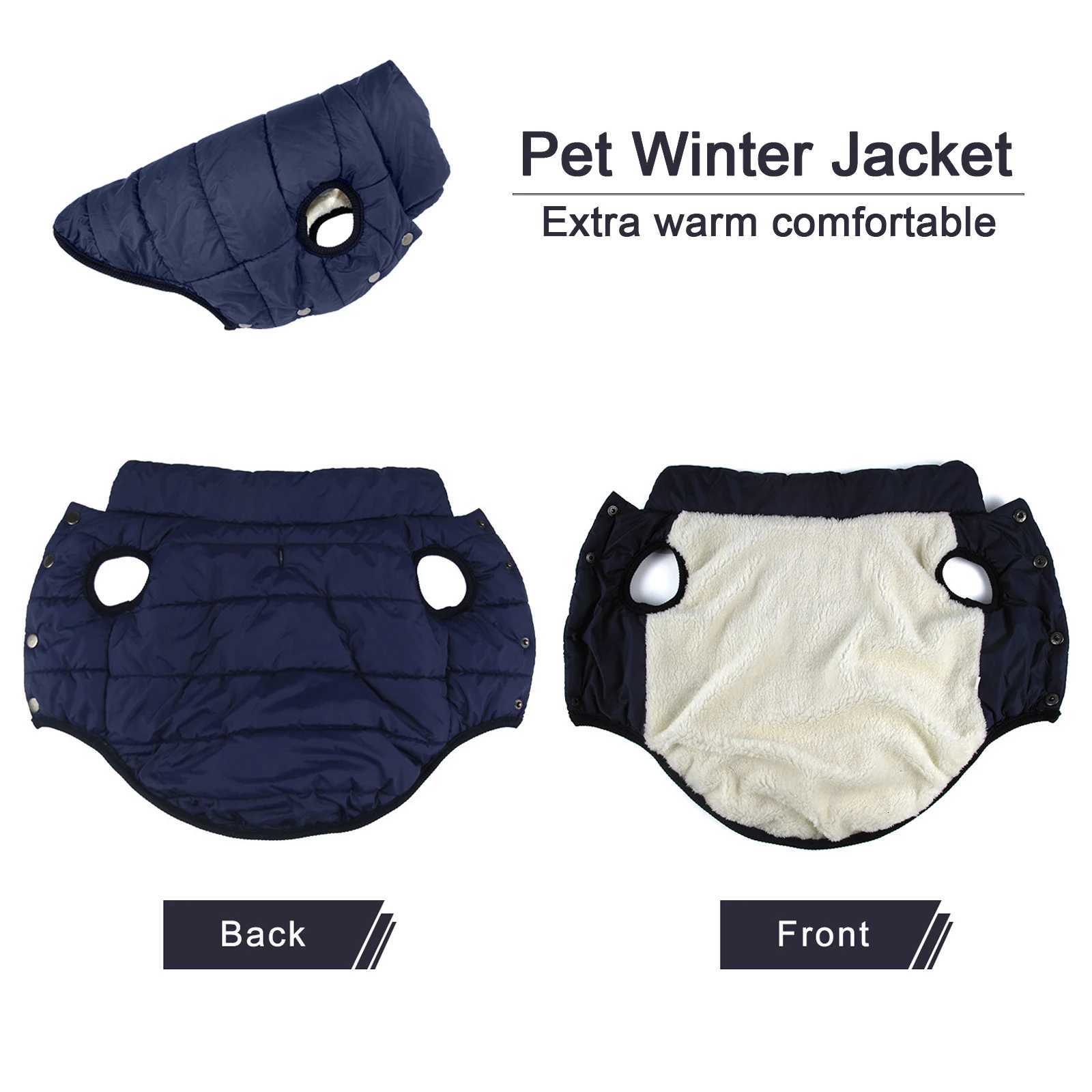 Winter Dog Clothes Outdoor Cold Proof Warm Dog et with Fleece Cotton Lining Chihuahua French Bulldog Puppy Clothing Coat W250904